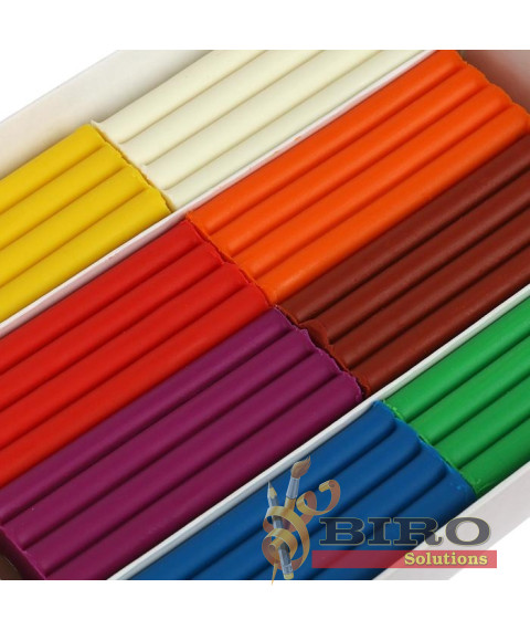 Pastă de modelat moale Kroha, 8 culori x 15 gr.